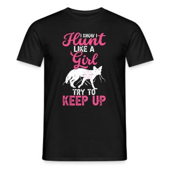 Kojotenjagd - Männer T-Shirt - Schwarz - Vorne - AI Model Male 178 light (178cm)