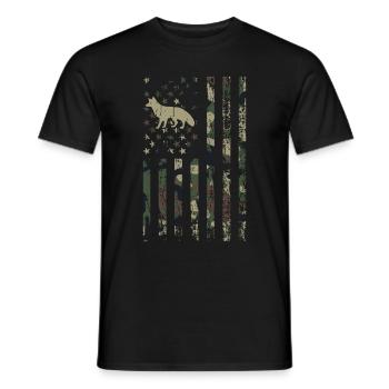 Kojotenjagd - Männer T-Shirt - Schwarz - Vorne - AI Model Male 178 light (178cm)