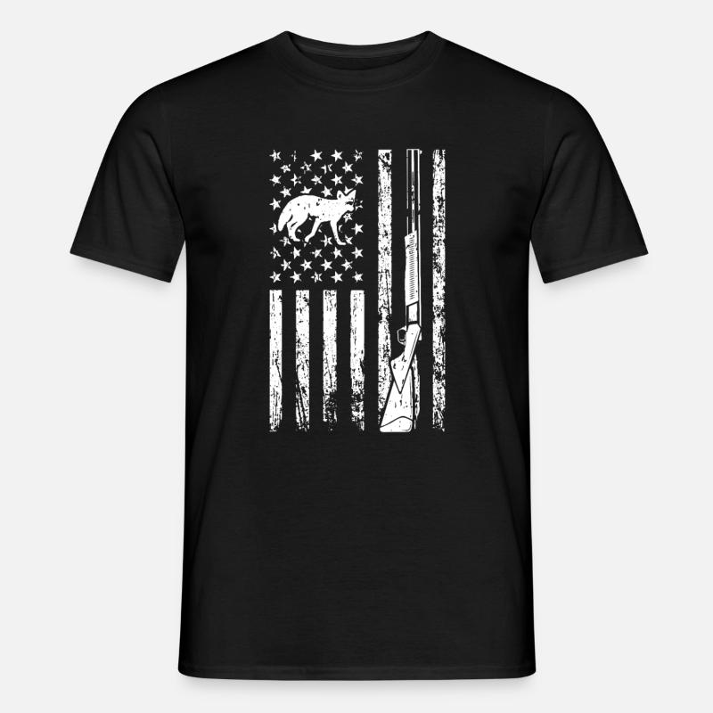 Kojotenjagd - Männer T-Shirt - Schwarz