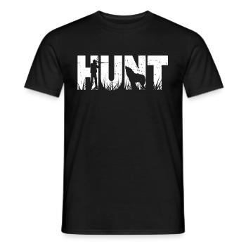 Kojotenjagd - Männer T-Shirt - Schwarz - Vorne - AI Model Male 178 light (178cm)