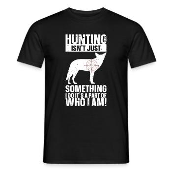 Kojotenjagd - Männer T-Shirt - Schwarz - Vorne - AI Model Male 178 light (178cm)