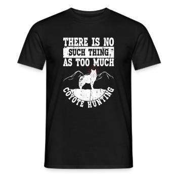 Kojotenjagd - Männer T-Shirt - Schwarz - Vorne - AI Model Male 178 light (178cm)