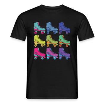 Patins - T-shirt homme - noir - Devant - AI Model Male 178 light (178cm)
