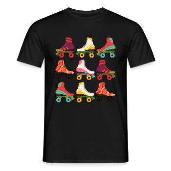 Patins - T-shirt homme - noir - Devant - AI Model Male 178 light (178cm)
