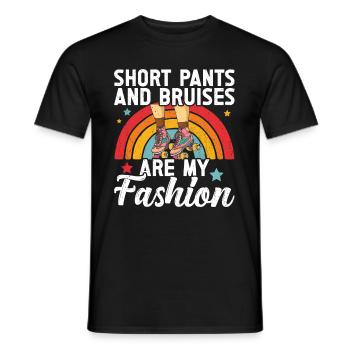 Patins - T-shirt homme - noir - Devant - AI Model Male 178 light (178cm)