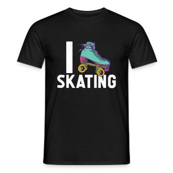 Patins - T-shirt homme - noir - Devant - AI Model Male 178 light (178cm)