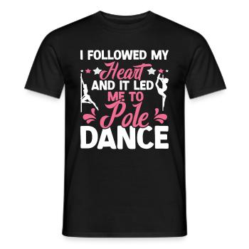 Pole Dance - T-shirt homme - noir - Devant - AI Model Male 178 light (178cm)