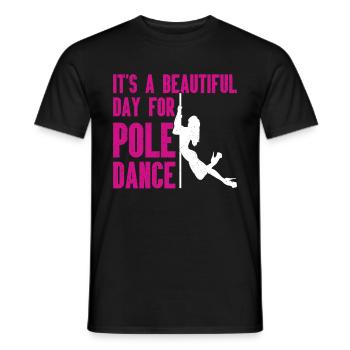 Pole Dance - T-shirt homme - noir - Devant - AI Model Male 178 light (178cm)