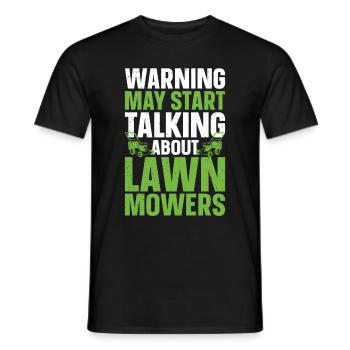 Mowing - Men's T-Shirt - black - Front - AI Model Male 178 light (178cm)
