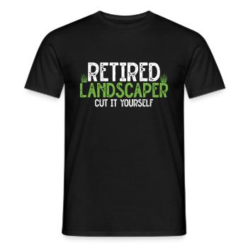 Mowing - Men's T-Shirt - black - Front - AI Model Male 178 light (178cm)