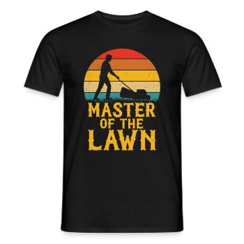 Mowing - Men's T-Shirt - black - Front - AI Model Male 178 light (178cm)