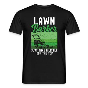 Mowing - Men's T-Shirt - black - Front - AI Model Male 178 light (178cm)