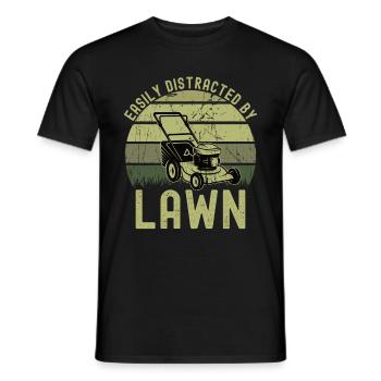 Mowing - Men's T-Shirt - black - Front - AI Model Male 178 light (178cm)