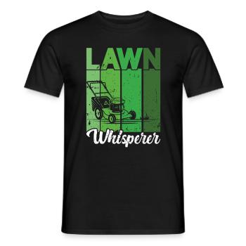 Mowing - Men's T-Shirt - black - Front - AI Model Male 178 light (178cm)