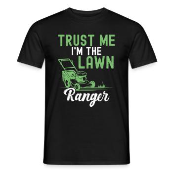 Mowing - Men's T-Shirt - black - Front - AI Model Male 178 light (178cm)