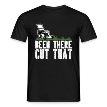 Mowing - Men's T-Shirt - black - Front - AI Model Male 178 light (178cm)