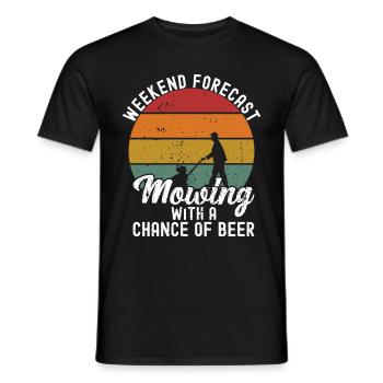 Mowing - Men's T-Shirt - black - Front - AI Model Male 178 light (178cm)