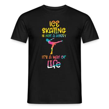 Patinage - T-shirt homme - noir - Devant - AI Model Male 178 light (178cm)