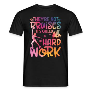 Patinage - T-shirt homme - noir - Devant - AI Model Male 178 light (178cm)