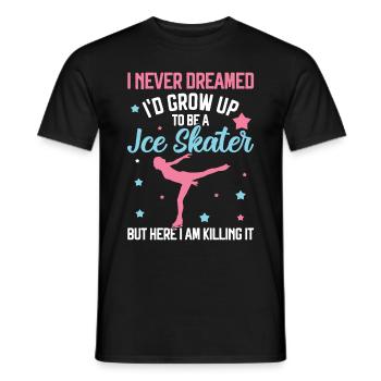 Patinage - T-shirt homme - noir - Devant - AI Model Male 178 light (178cm)