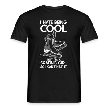 Patinage - T-shirt homme - noir - Devant - AI Model Male 178 light (178cm)