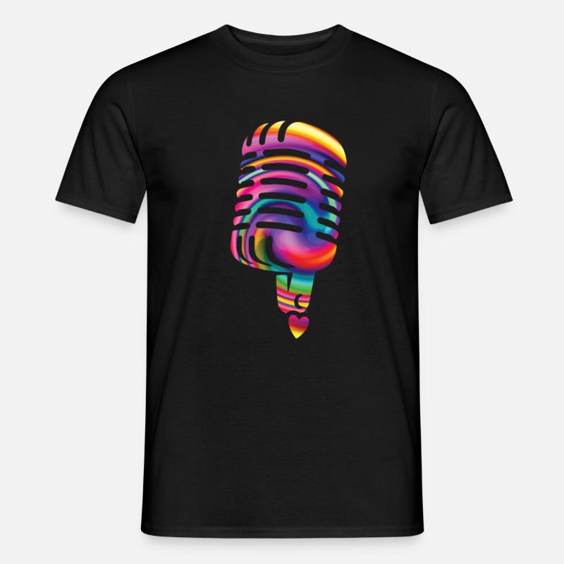 Singen - Männer T-Shirt - Schwarz