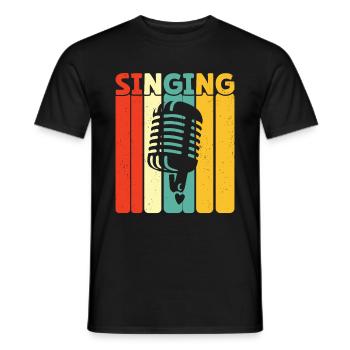 Chanter - T-shirt homme - noir - Devant - AI Model Male 178 light (178cm)