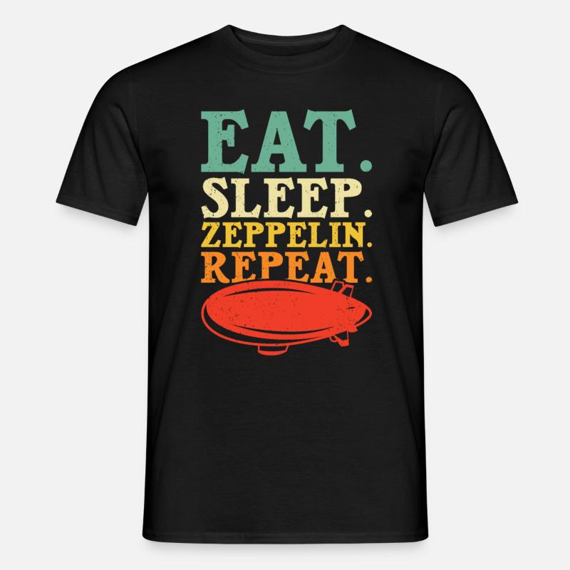 Zeppelin - Männer T-Shirt - Schwarz