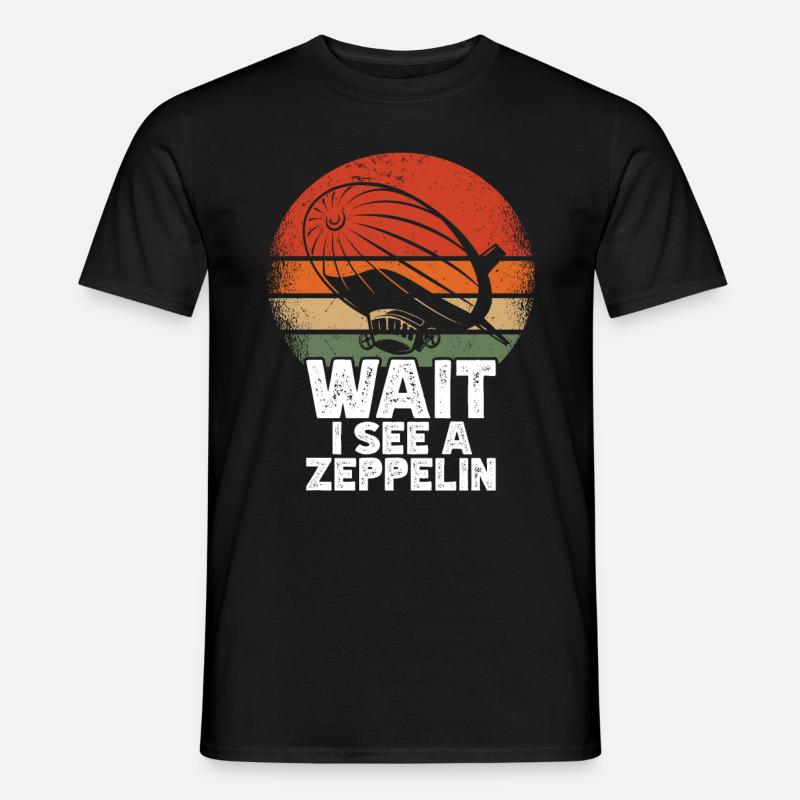 Zeppelin - Männer T-Shirt - Schwarz