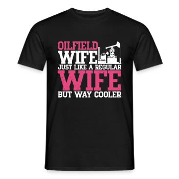 Oilfield - Men's T-Shirt - black - Front - AI Model Male 178 light (178cm)