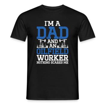 Oilfield - Men's T-Shirt - black - Front - AI Model Male 178 light (178cm)