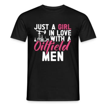 Oilfield - Men's T-Shirt - black - Front - AI Model Male 178 light (178cm)