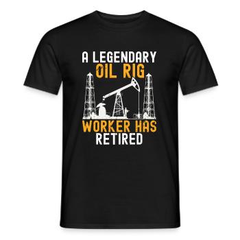 Oilfield - Men's T-Shirt - black - Front - AI Model Male 178 light (178cm)