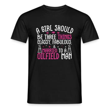 Oilfield - Men's T-Shirt - black - Front - AI Model Male 178 light (178cm)