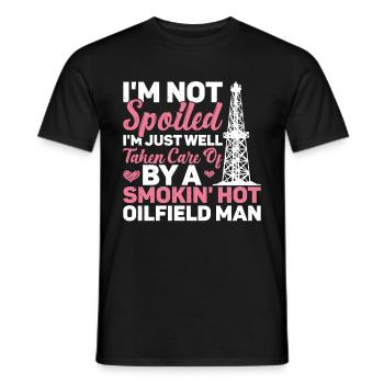Oilfield - Men's T-Shirt - black - Front - AI Model Male 178 light (178cm)