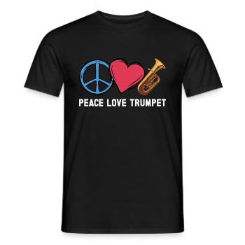Trumpet - Men's T-Shirt - black - Front - AI Model Male 178 light (178cm)