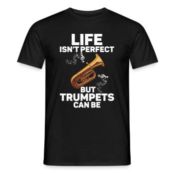 Trompette - T-shirt homme - noir - Devant - AI Model Male 178 light (178cm)