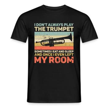 Trompette - T-shirt homme - noir - Devant - AI Model Male 178 light (178cm)