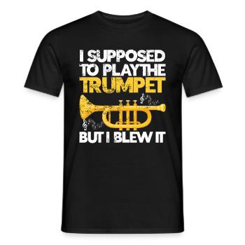 Trompette - T-shirt homme - noir - Devant - AI Model Male 178 light (178cm)