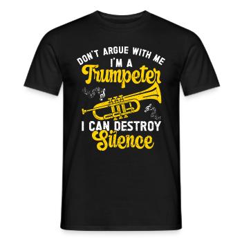 Trumpet - Men's T-Shirt - black - Front - AI Model Male 178 light (178cm)