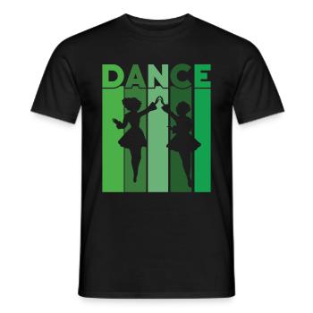 Danse irlandaise - T-shirt homme - noir - Devant - AI Model Male 178 light (178cm)