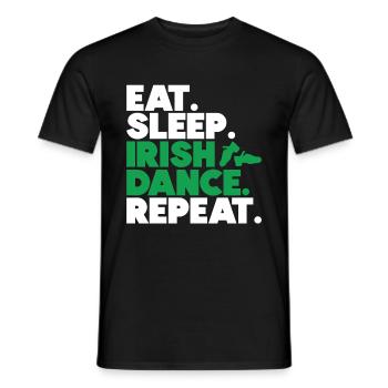 Danse irlandaise - T-shirt homme - noir - Devant - AI Model Male 178 light (178cm)