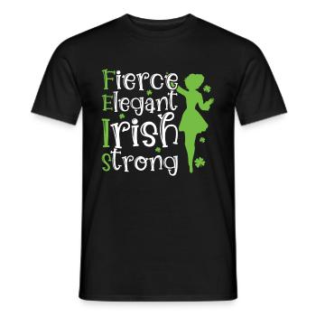 Danse irlandaise - T-shirt homme - noir - Devant - AI Model Male 178 light (178cm)