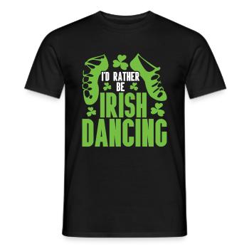 Danse irlandaise - T-shirt homme - noir - Devant - AI Model Male 178 light (178cm)