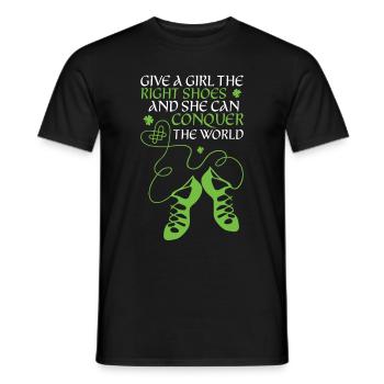 Danse irlandaise - T-shirt homme - noir - Devant - AI Model Male 178 light (178cm)