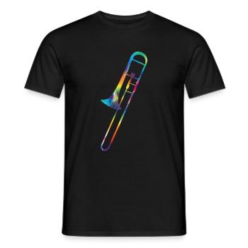 Trombone - Men's T-Shirt - black - Front - AI Model Male 178 light (178cm)