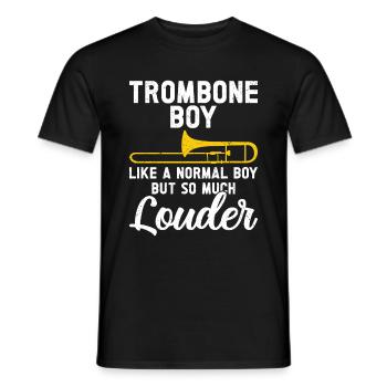 Trombone - Men's T-Shirt - black - Front - AI Model Male 178 light (178cm)