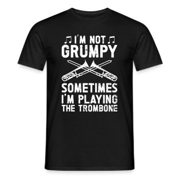 Trombone - Men's T-Shirt - black - Front - AI Model Male 178 light (178cm)