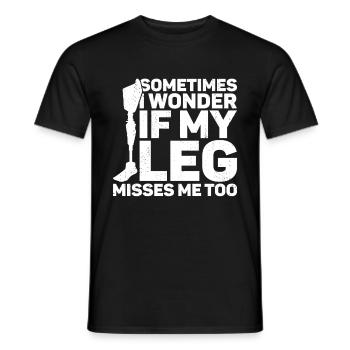 Amputation - Men's T-Shirt - black - Front - AI Model Male 178 light (178cm)