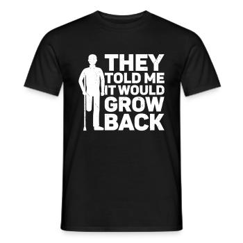 Amputation - Men's T-Shirt - black - Front - AI Model Male 178 light (178cm)